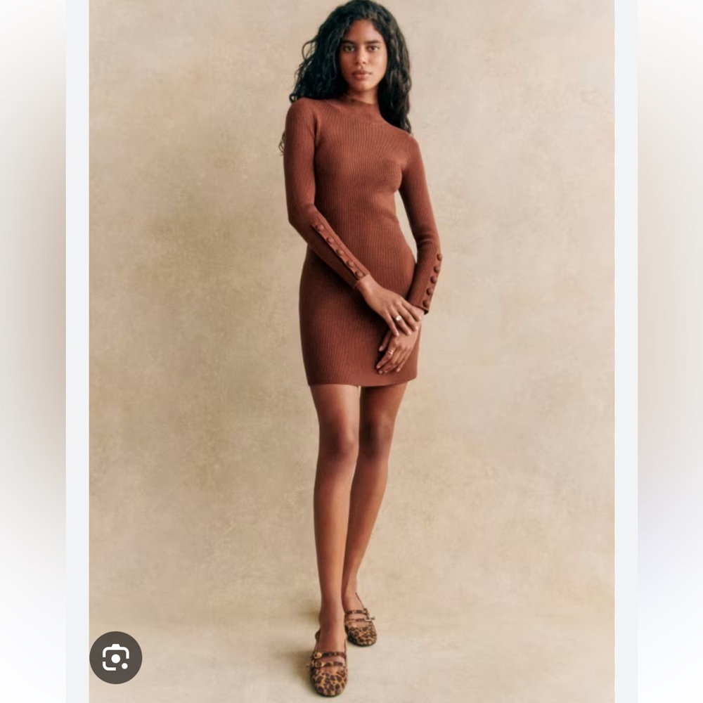 EUC Sezane Holy Dress Caramel - Size L